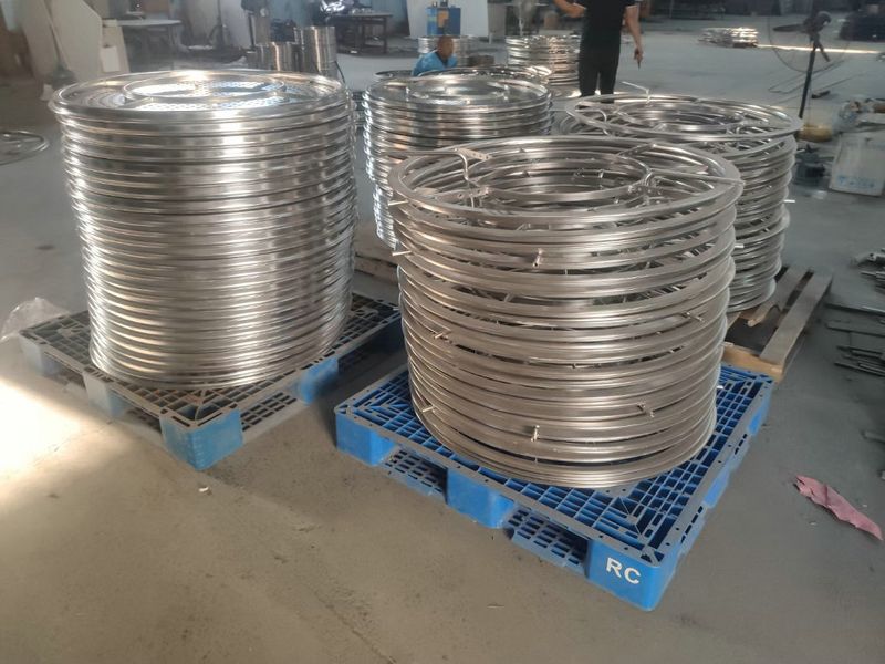 不銹鋼超聲波網架備貨車間