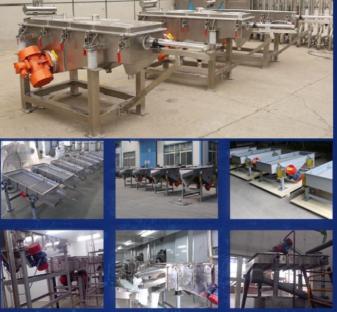 直線振動篩使用，粉末食品醫藥顆粒過濾除雜分級