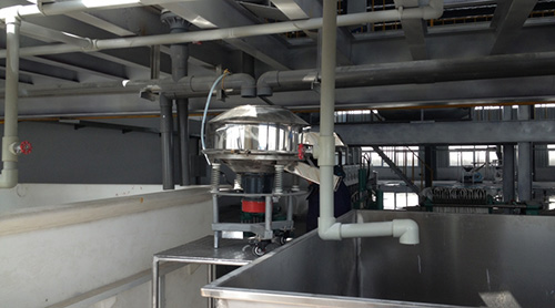 安徽滁州某絹云母篩分現場